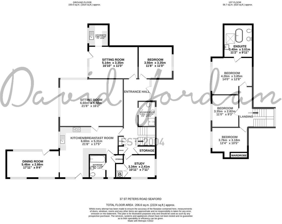 St Peters Road, Seaford floorplan