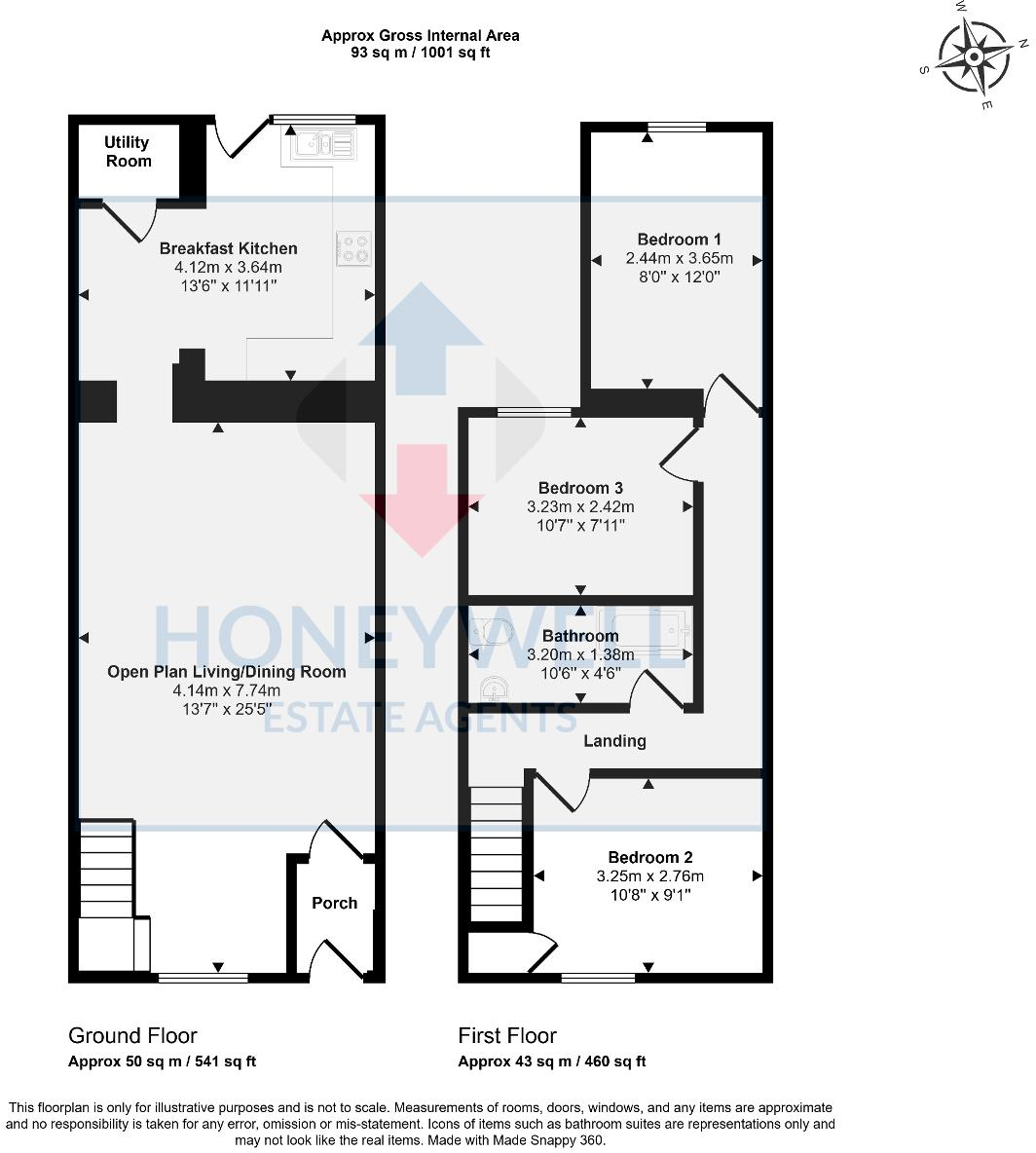Whalley Road, Clitheroe, Lancashire, BB7 1HW floorplan