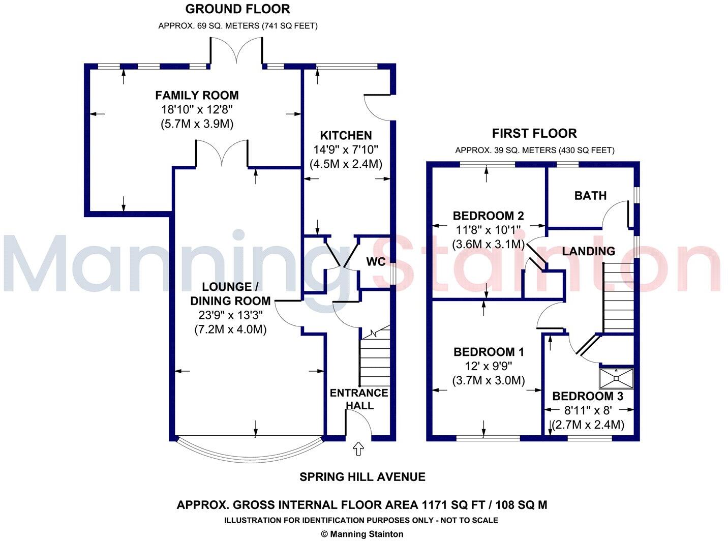 Springhill Avenue, Crofton, Wakefield, West Yorkshire floorplan