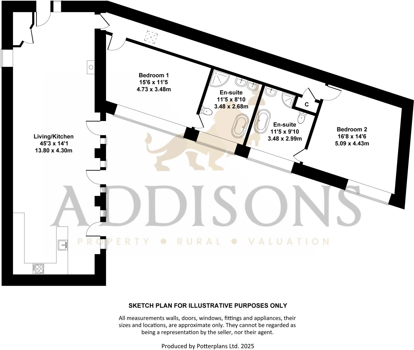 Sedbury Park Farm, Gilling West floorplan