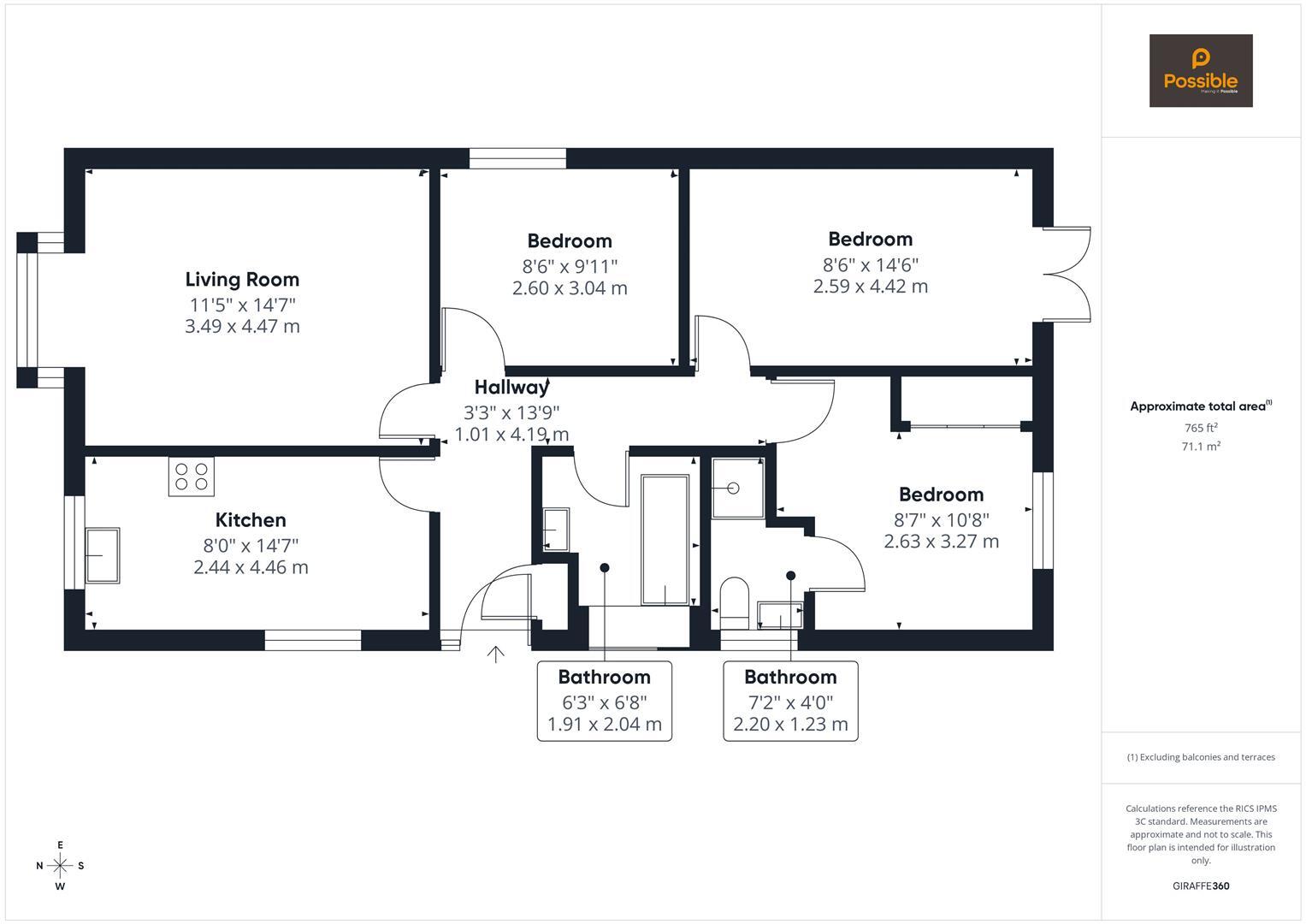 1 Hewat Place, Perth, PH1 2UD floorplan