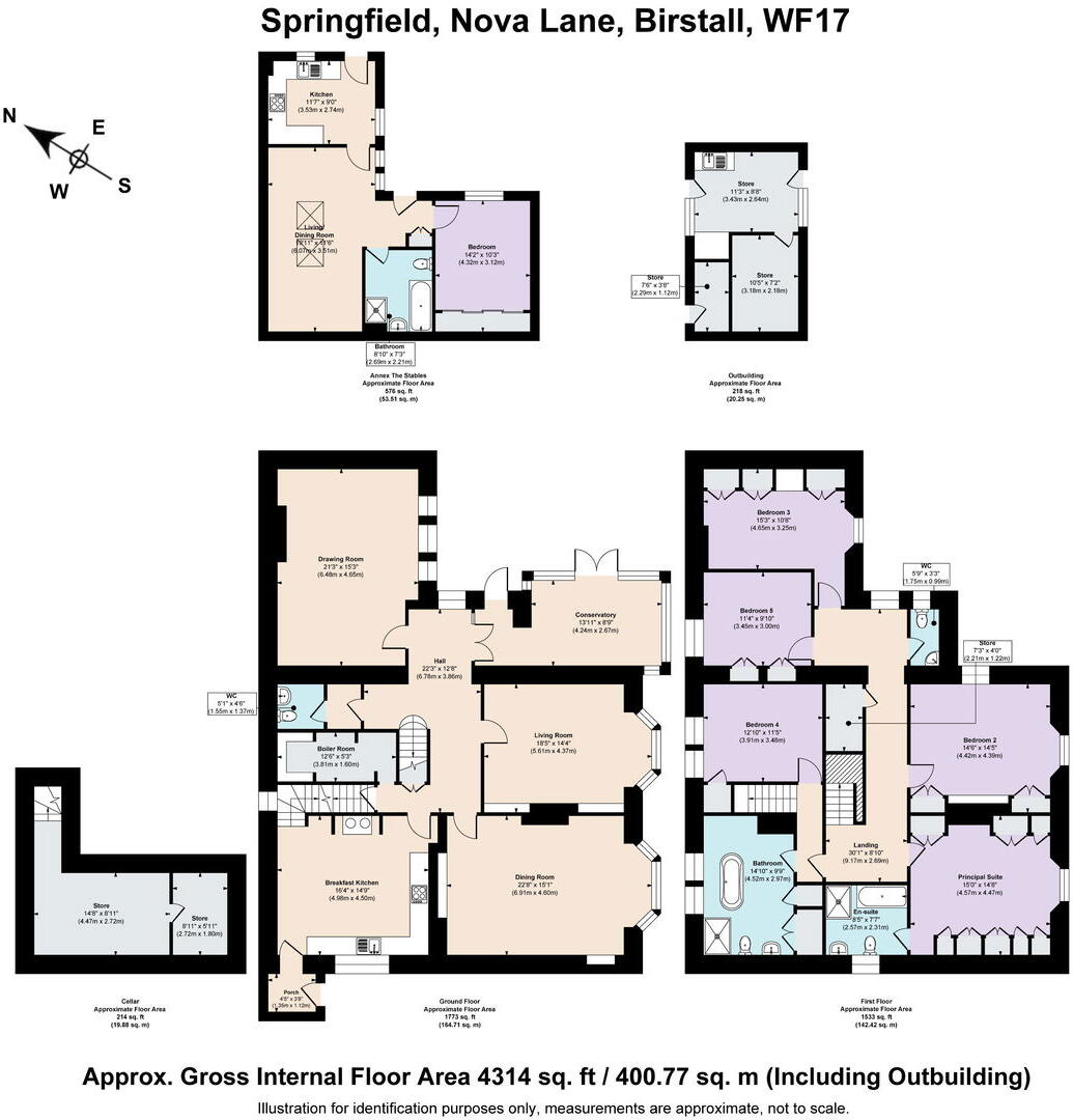 Springfield, Nova Lane, Oakwell, WF17 floorplan