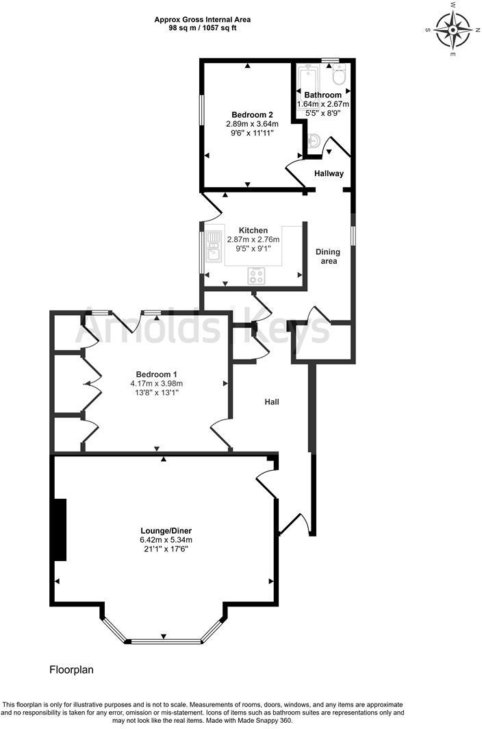 West Cliff, Sheringham floorplan