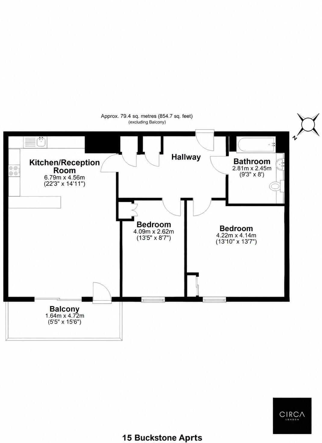Buckstone Apartments, Blackfriars Road, SE1 floorplan