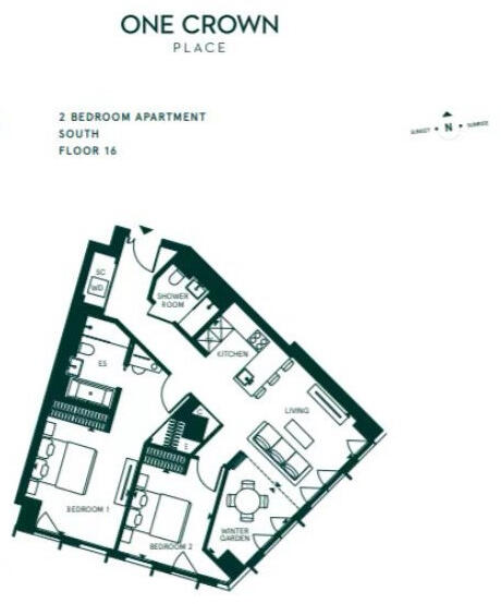 19 Sun Street, London, Greater London, EC2A2FJ floorplan