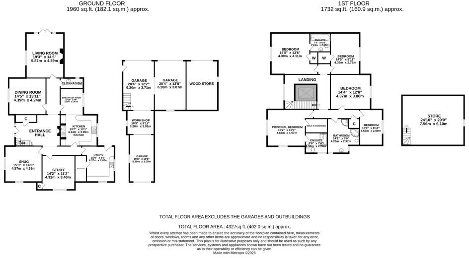 The Green, Caston, NR17 floorplan