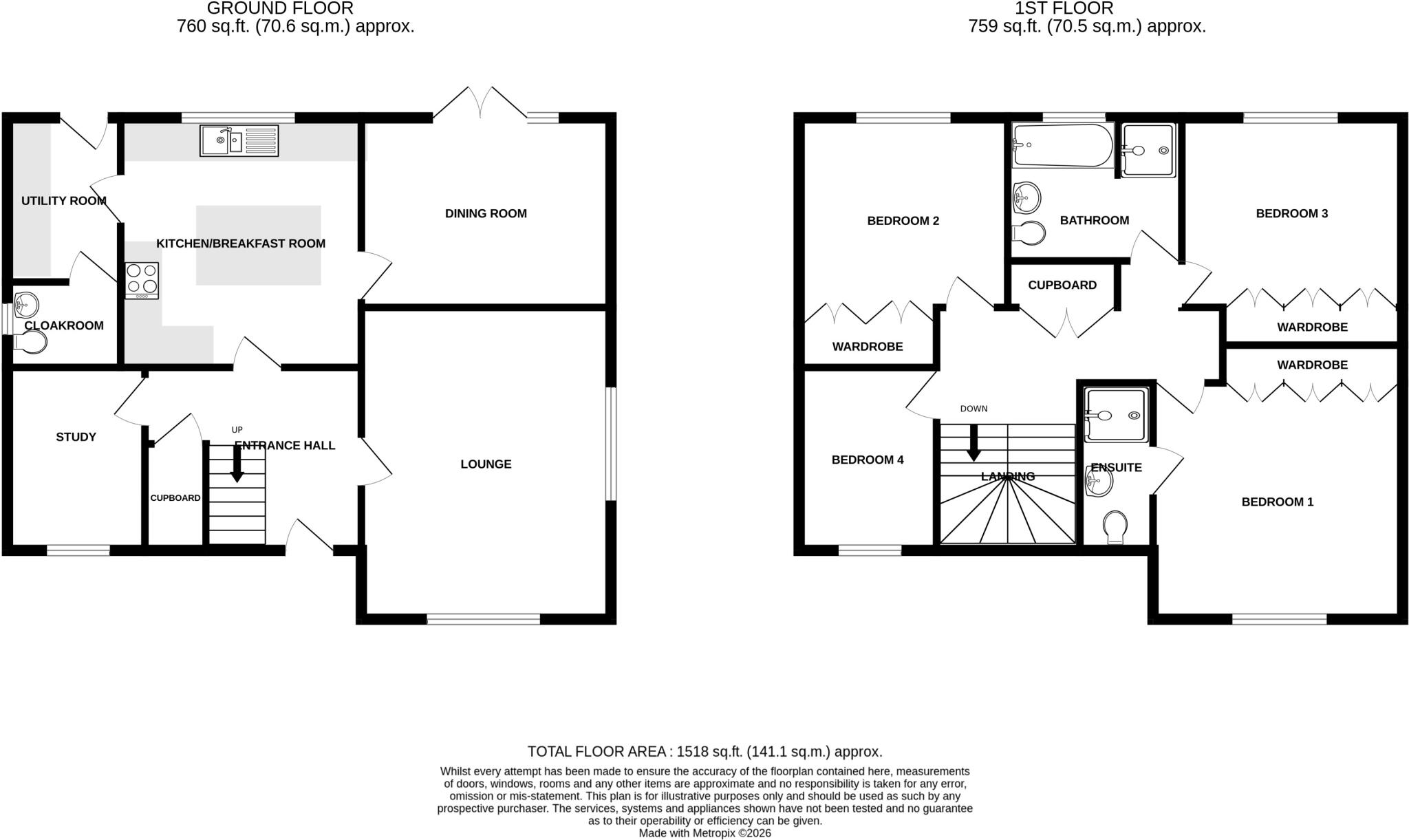 Birch Grove, Chard, Somerset, TA20 floorplan