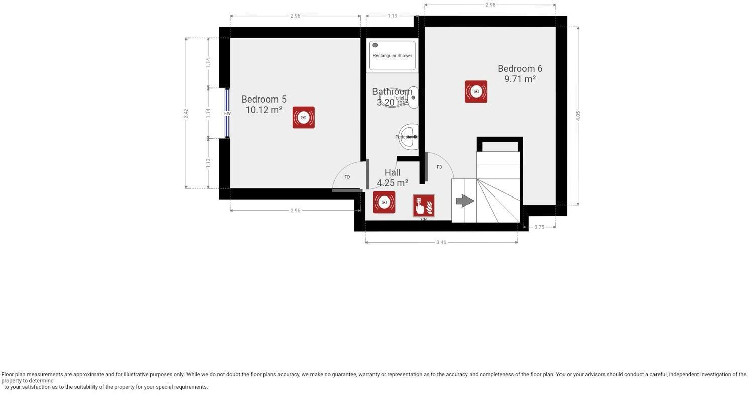 27/28 - Claremont Street - Six Bedroom Modern Student House floorplan