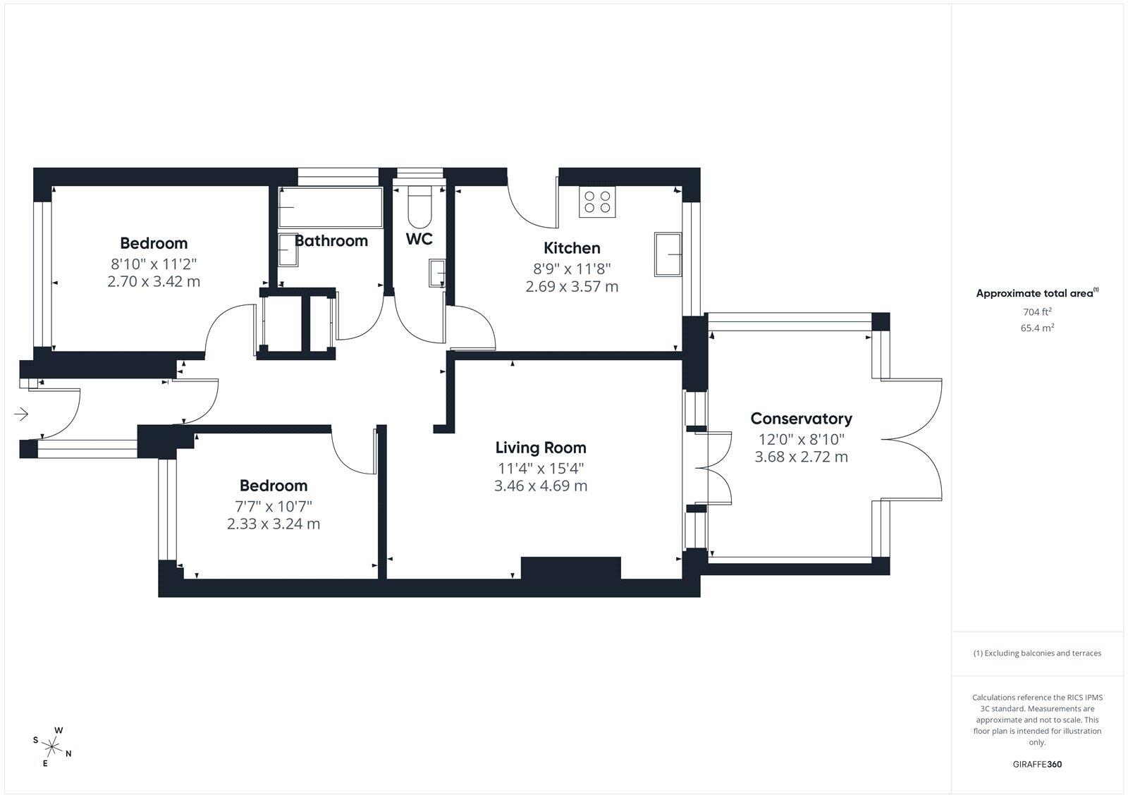 Clive Road, Highcliffe, Dorset, BH23 floorplan