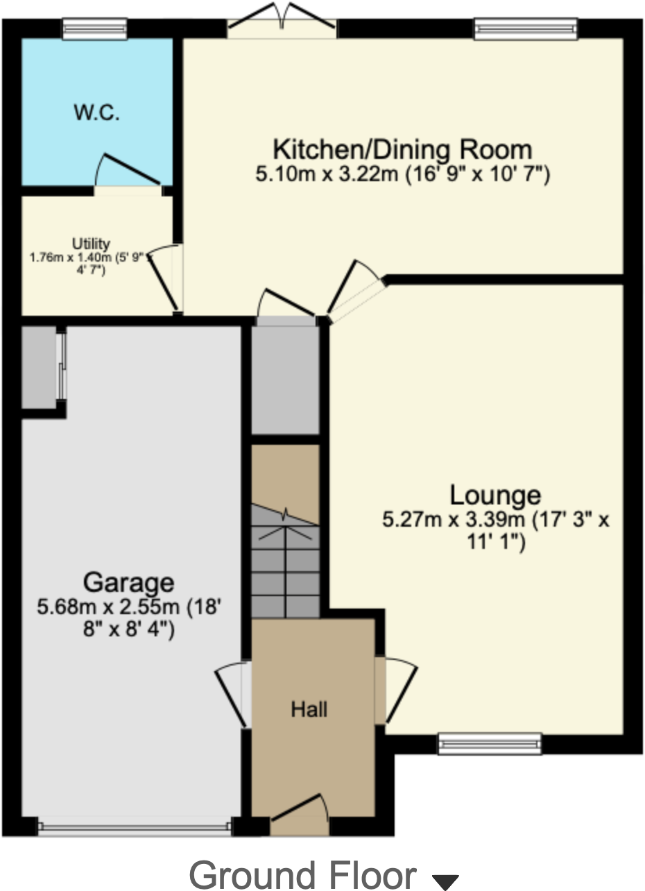 54 Cotland Drive, New Carron, Falkirk, FK2 7GN floorplan