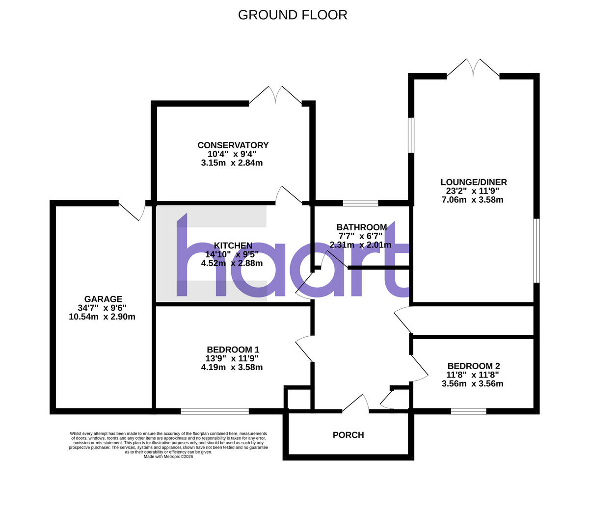 Leicester Gardens, Sheerness floorplan