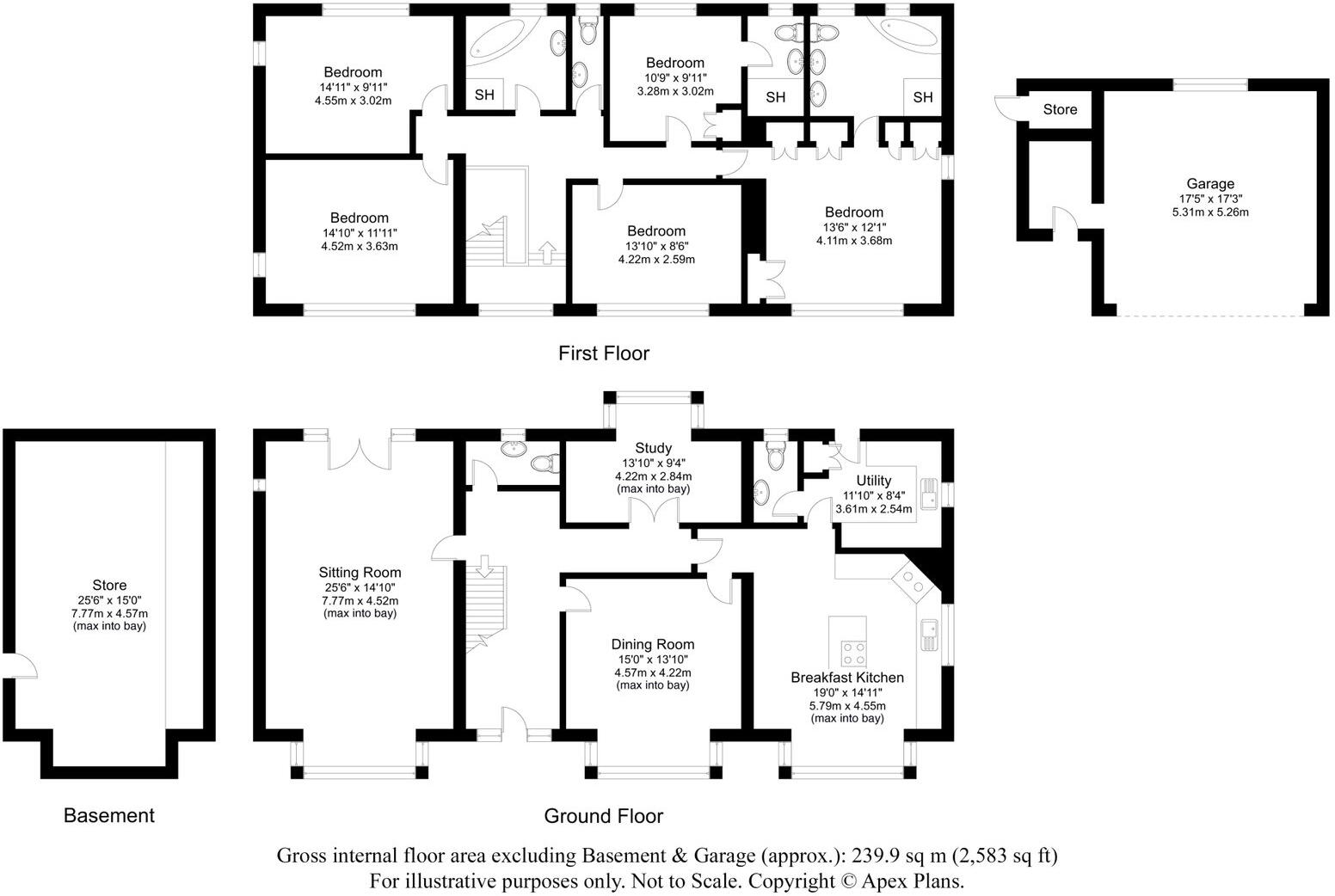 Bardsey~ Scarsdale Lane, LS17 floorplan