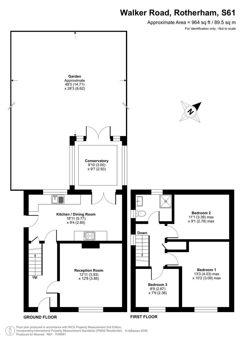 Walker Road, Rotherham, S61 3 floorplan