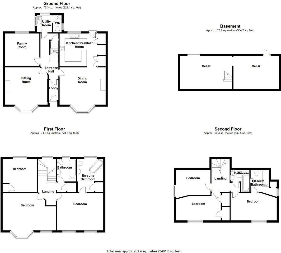 Guide Price £950,000 - £1,050,000 floorplan