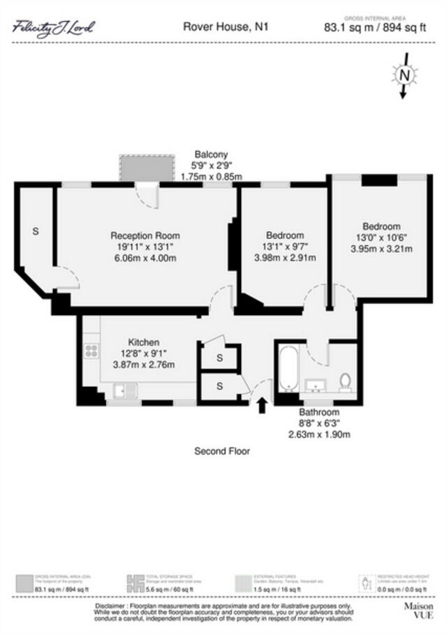 Whitmore Estate, London N1 floorplan