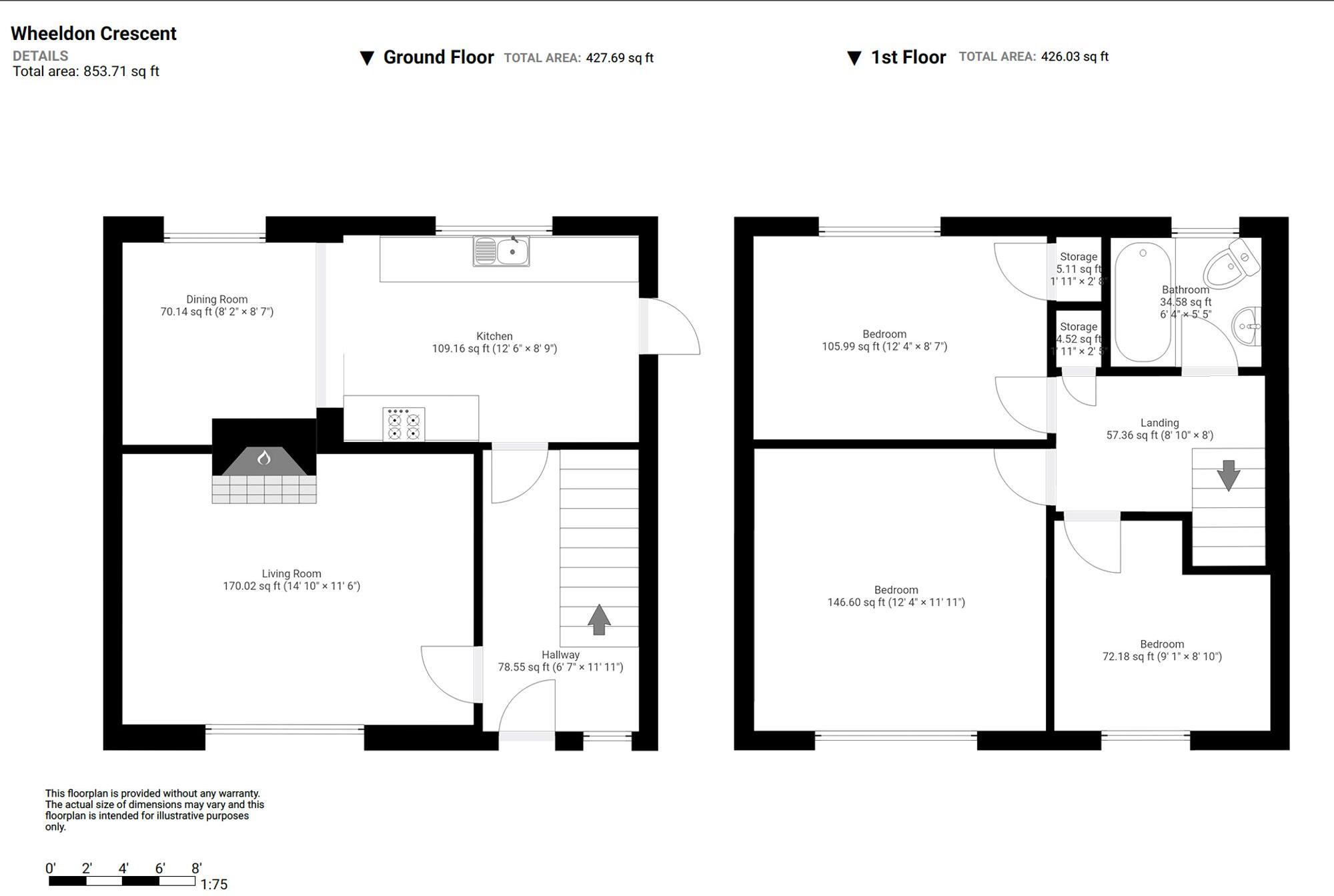 Wheeldon Crescent, Brimington, S43 floorplan