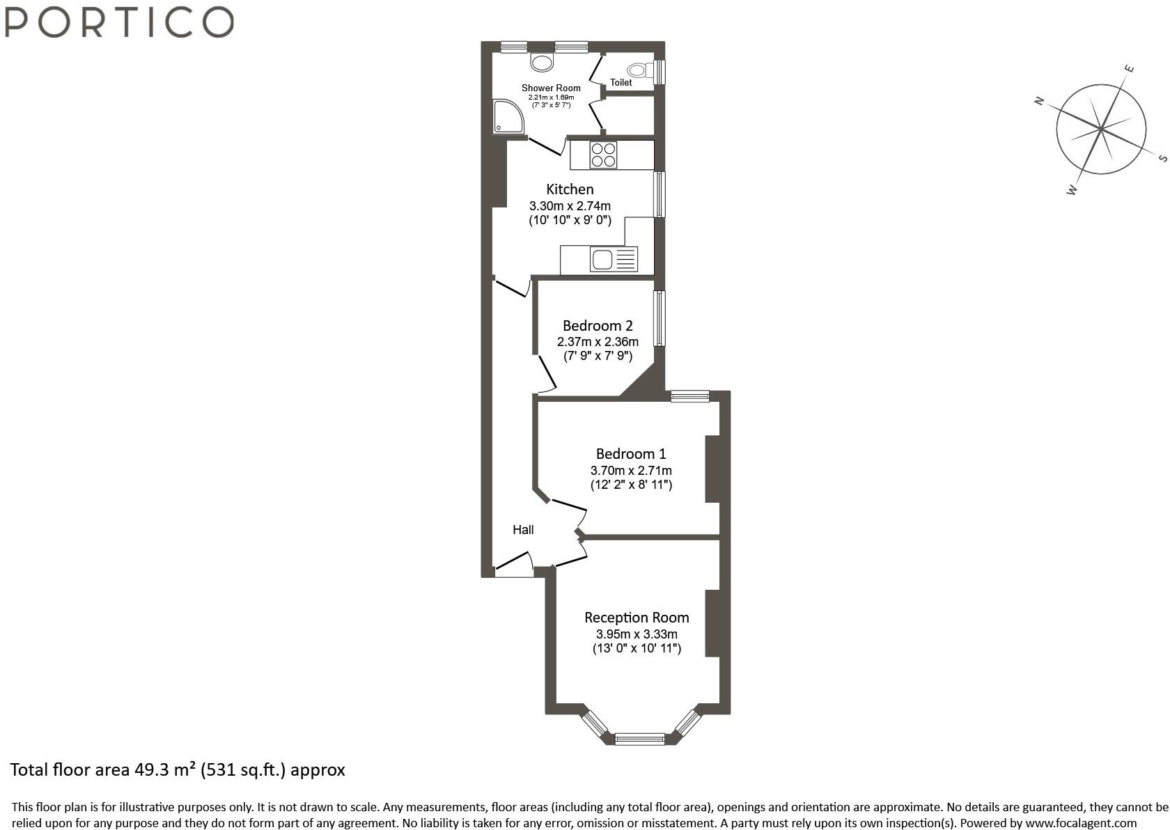 Marcus Street, London, SW18 floorplan