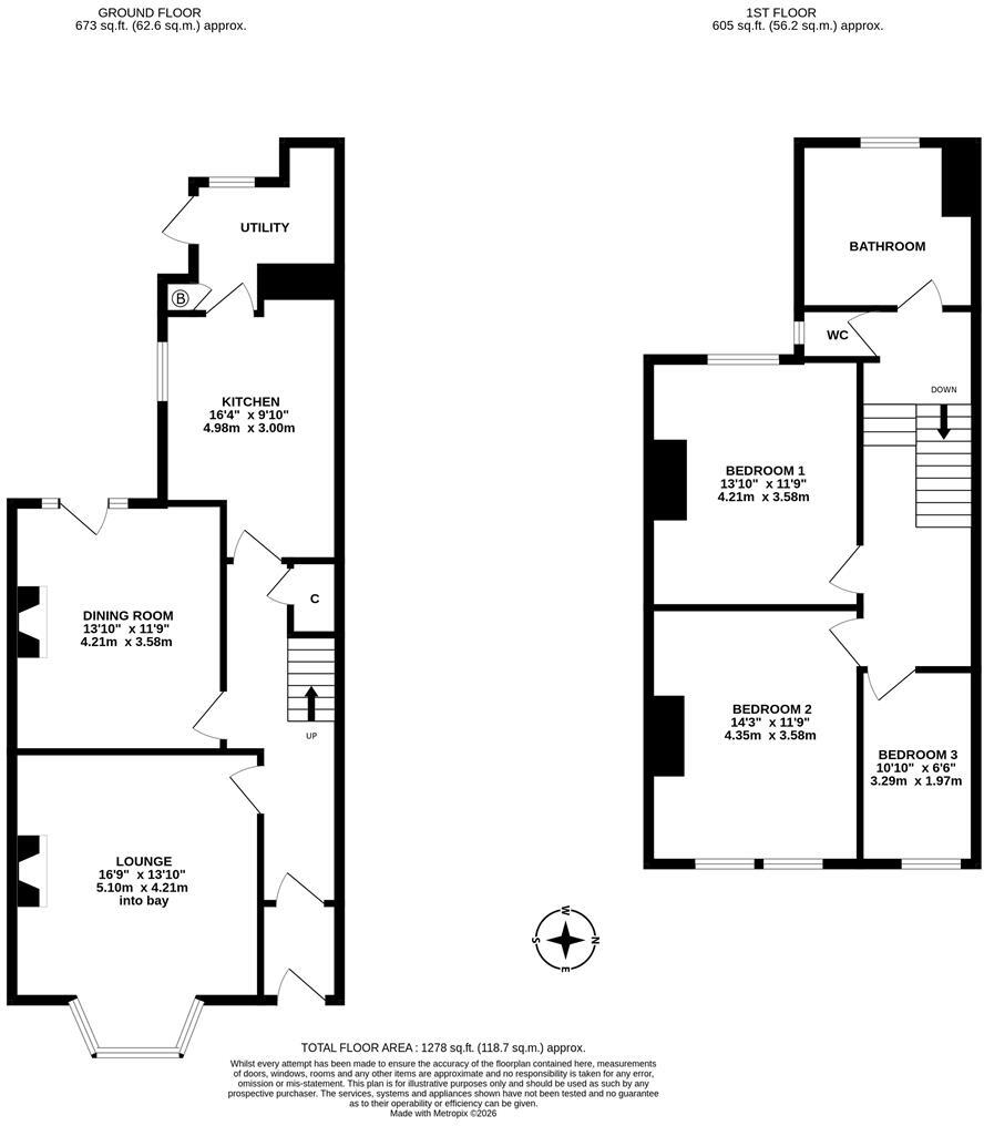 Cherryburn Gardens, Fenham, Newcastle upon Tyne floorplan