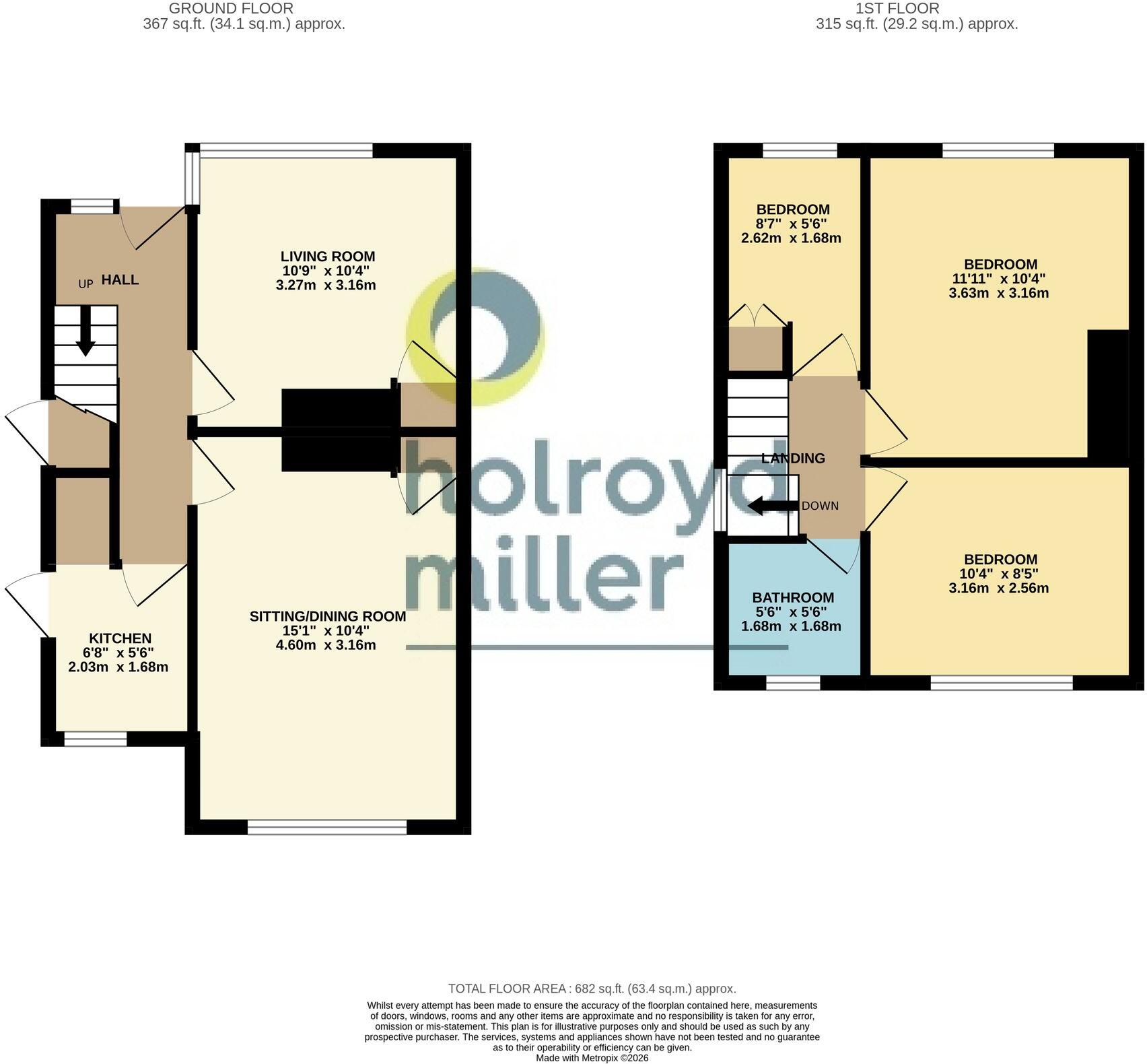 Whitehall Crescent, Wakefield, WF1 floorplan