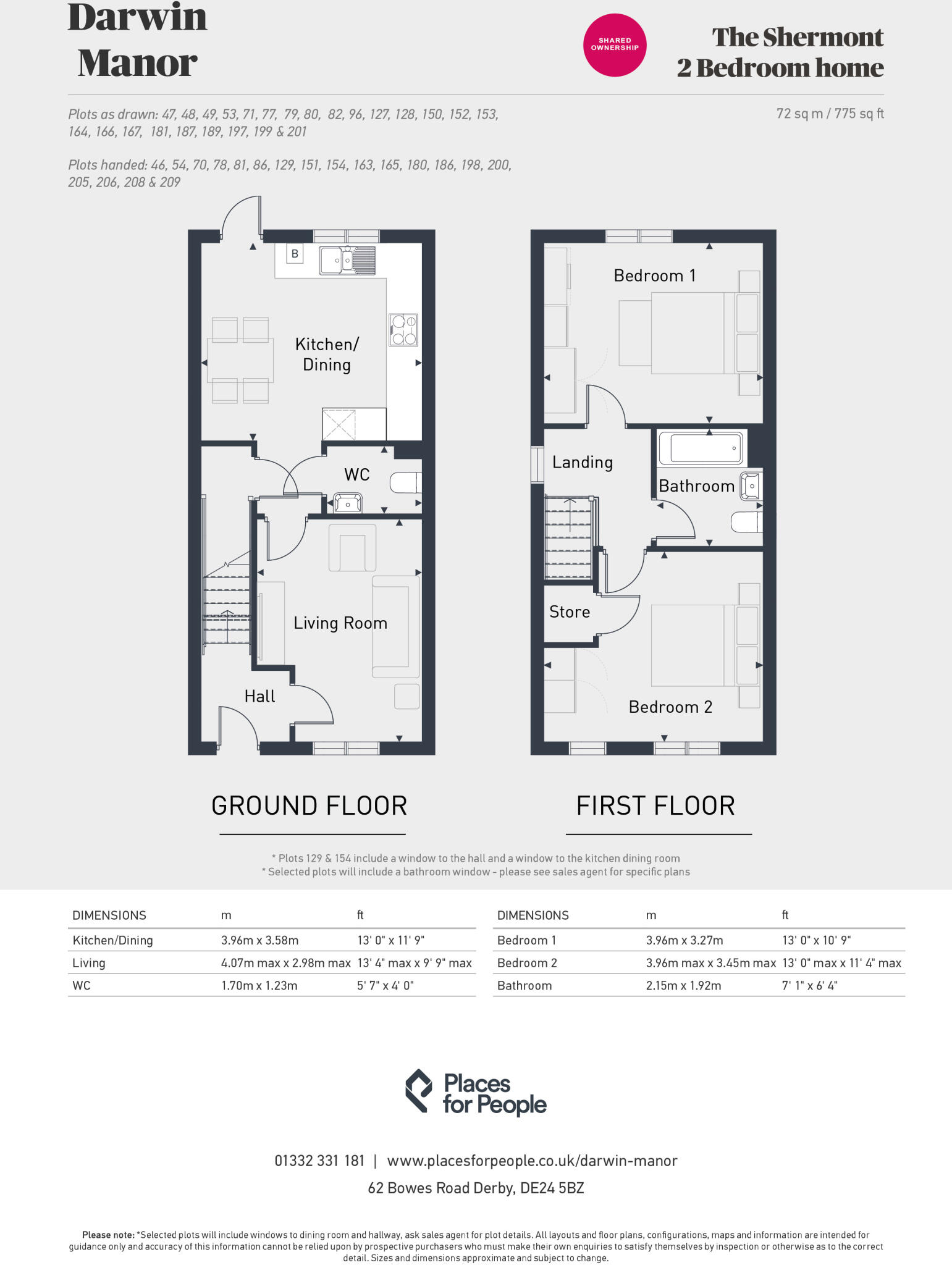 Darwin Manor, Bowes Road, Boulton Moor, Derby, DE24 floorplan