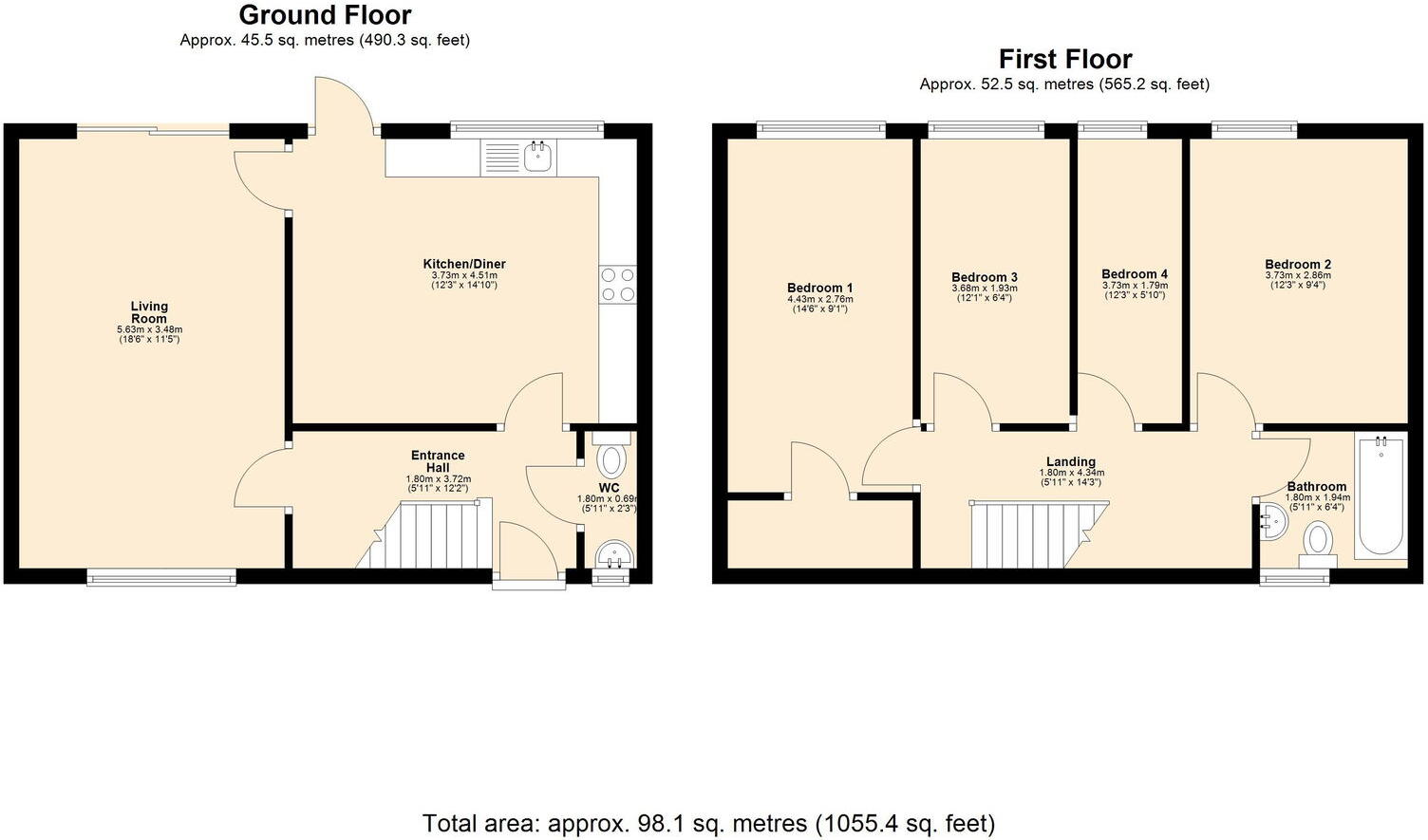 Flimby, Skelmersdale, WN8 6PD floorplan