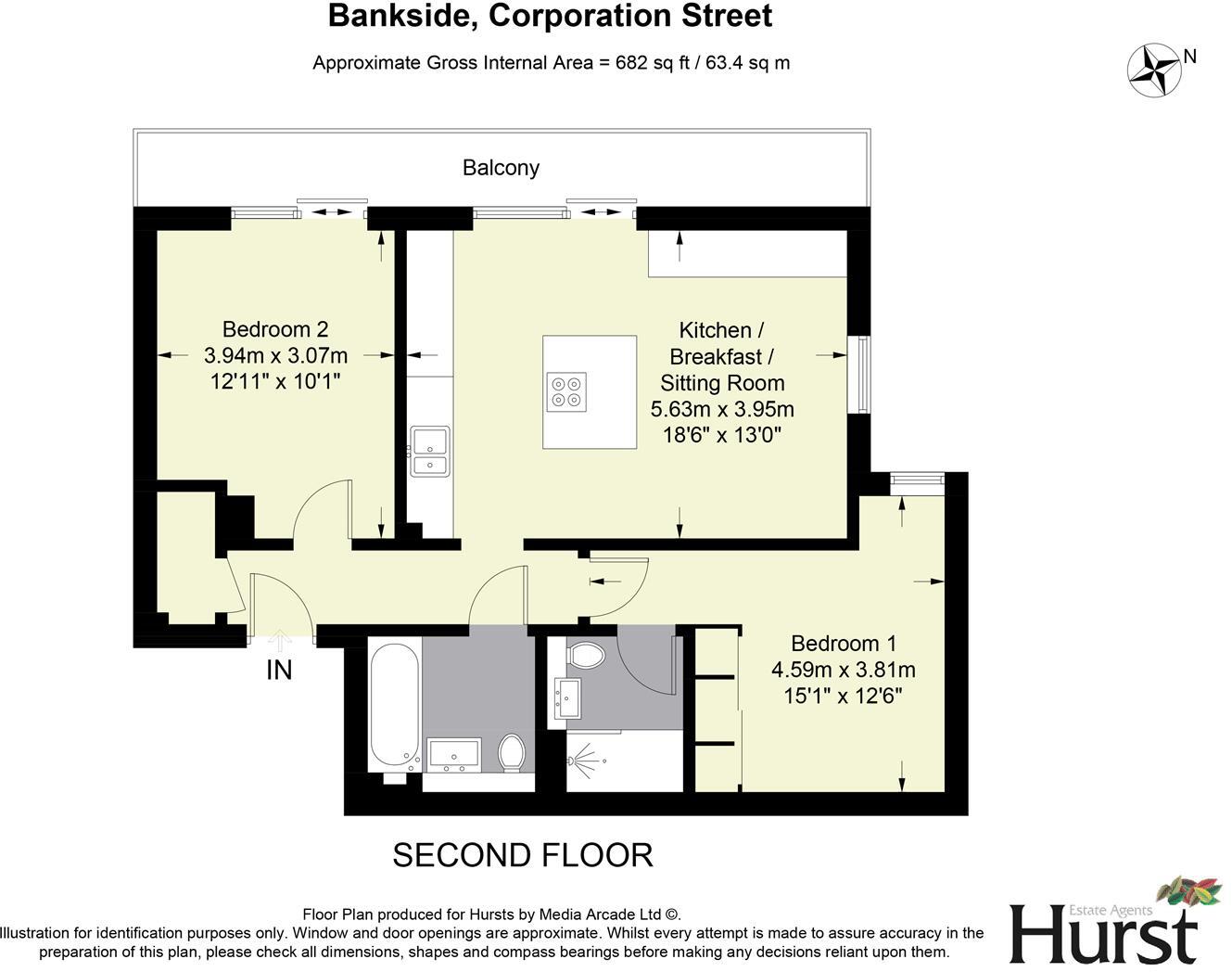 Bankside, High Wycombe Town Centre floorplan
