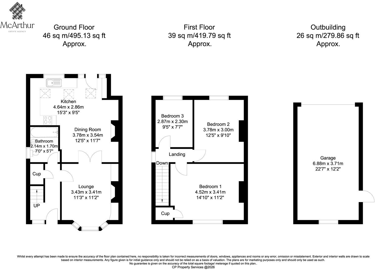 Newells Terrace, Misterton, Doncaster, South Yorkshire, DN10 floorplan