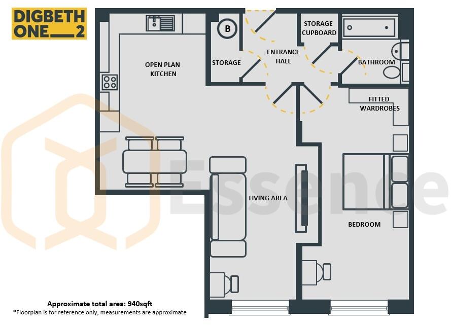 Digbeth One 2, Birmingham B12 floorplan