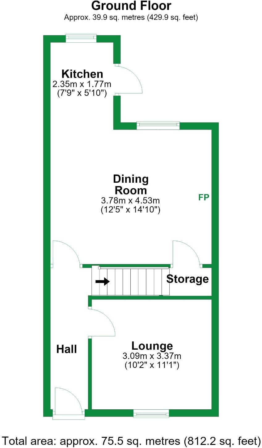 Shakespeare Street, Padiham, Lancashire, BB12 floorplan