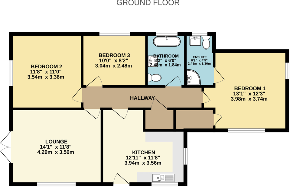 9A Fairfax Way, March, Cambridgeshire PE15 9HP floorplan