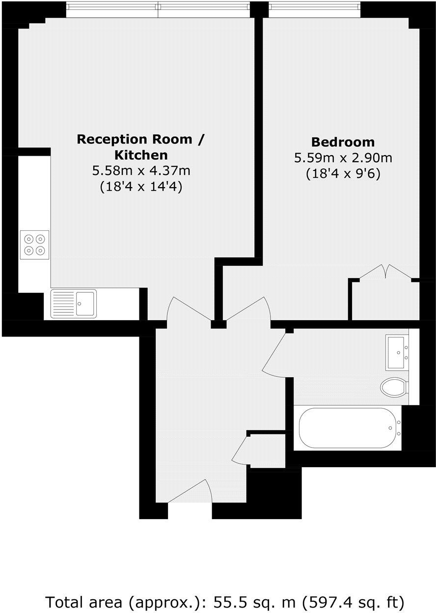 Marsh Wall, Canary Wharf floorplan