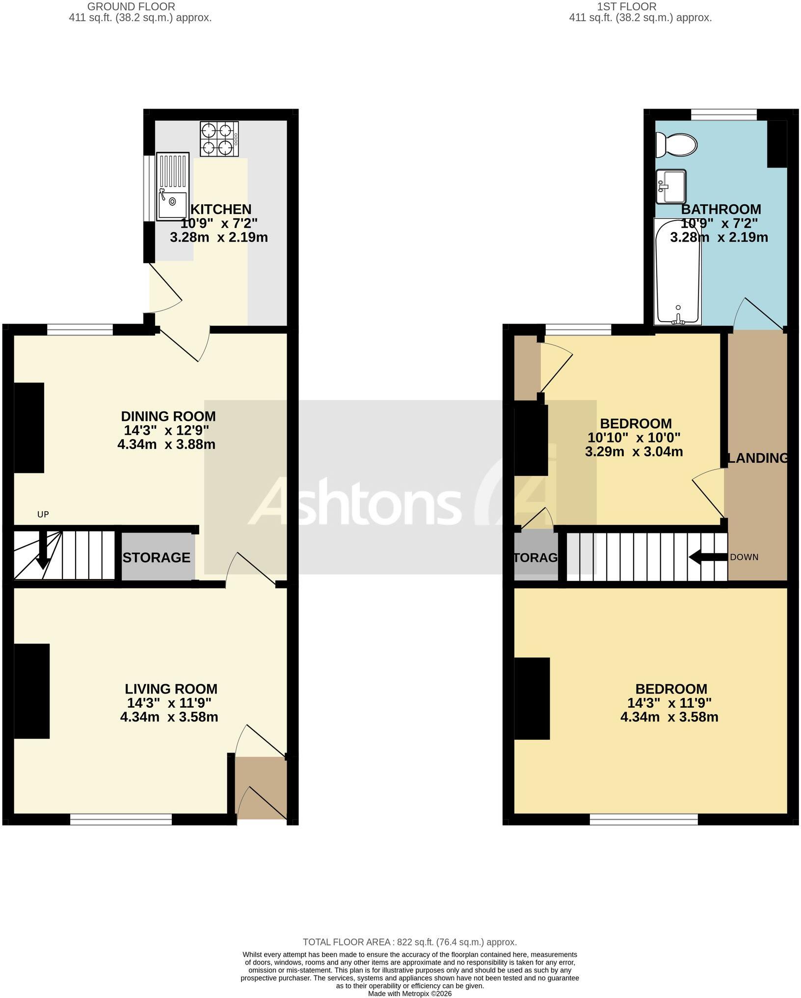 Bolton Road, Bamfurlong, WN2 floorplan