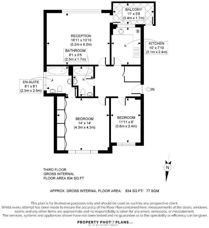 Ambassador House, Carlton Hill floorplan