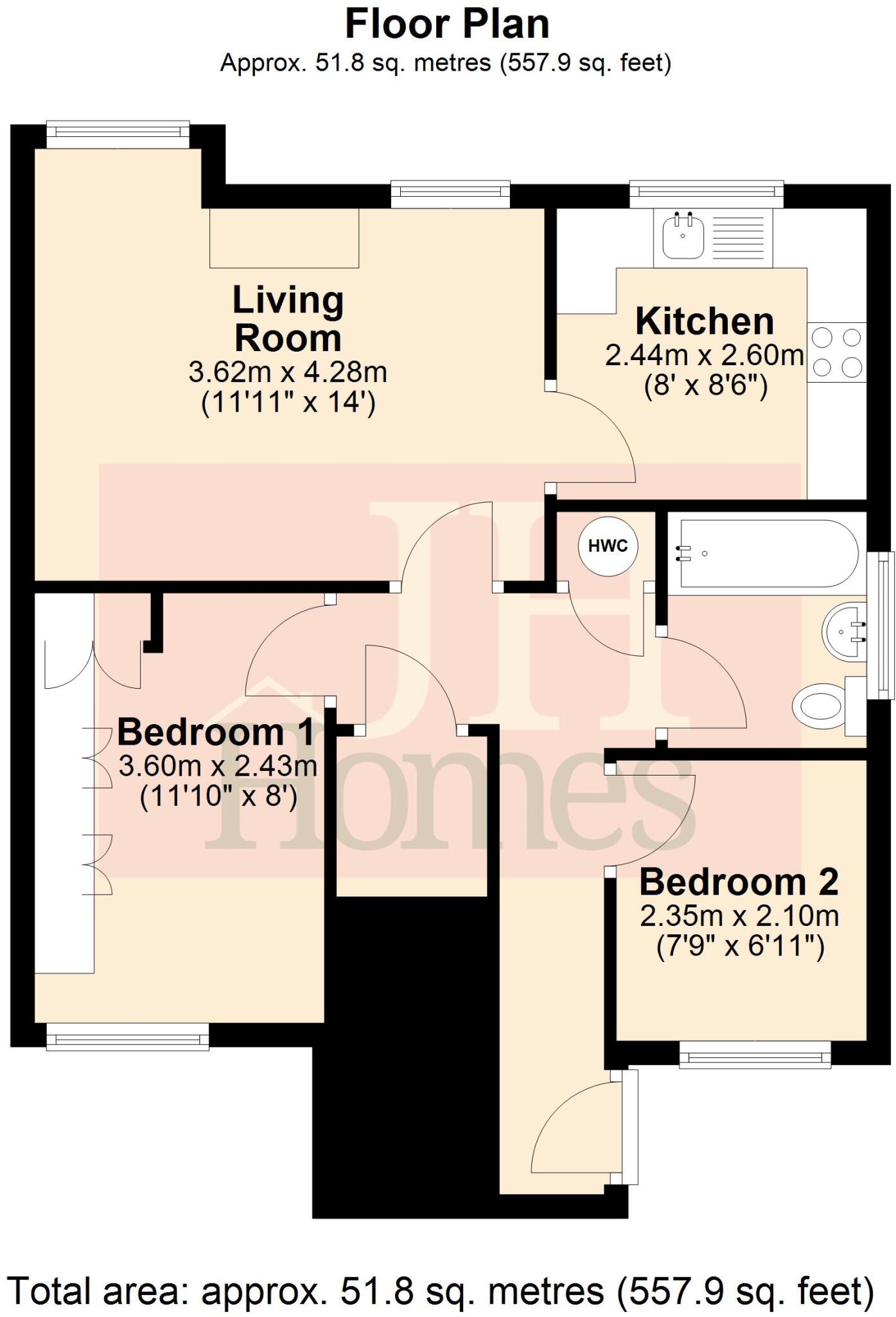 Neville Street, Ulverston, Cumbria floorplan