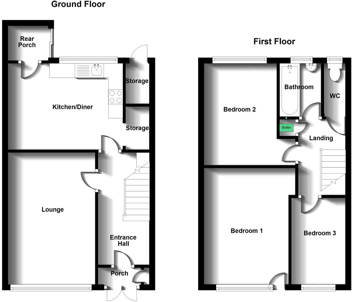Parkfield Road, Newbold On Avon, Rugby floorplan