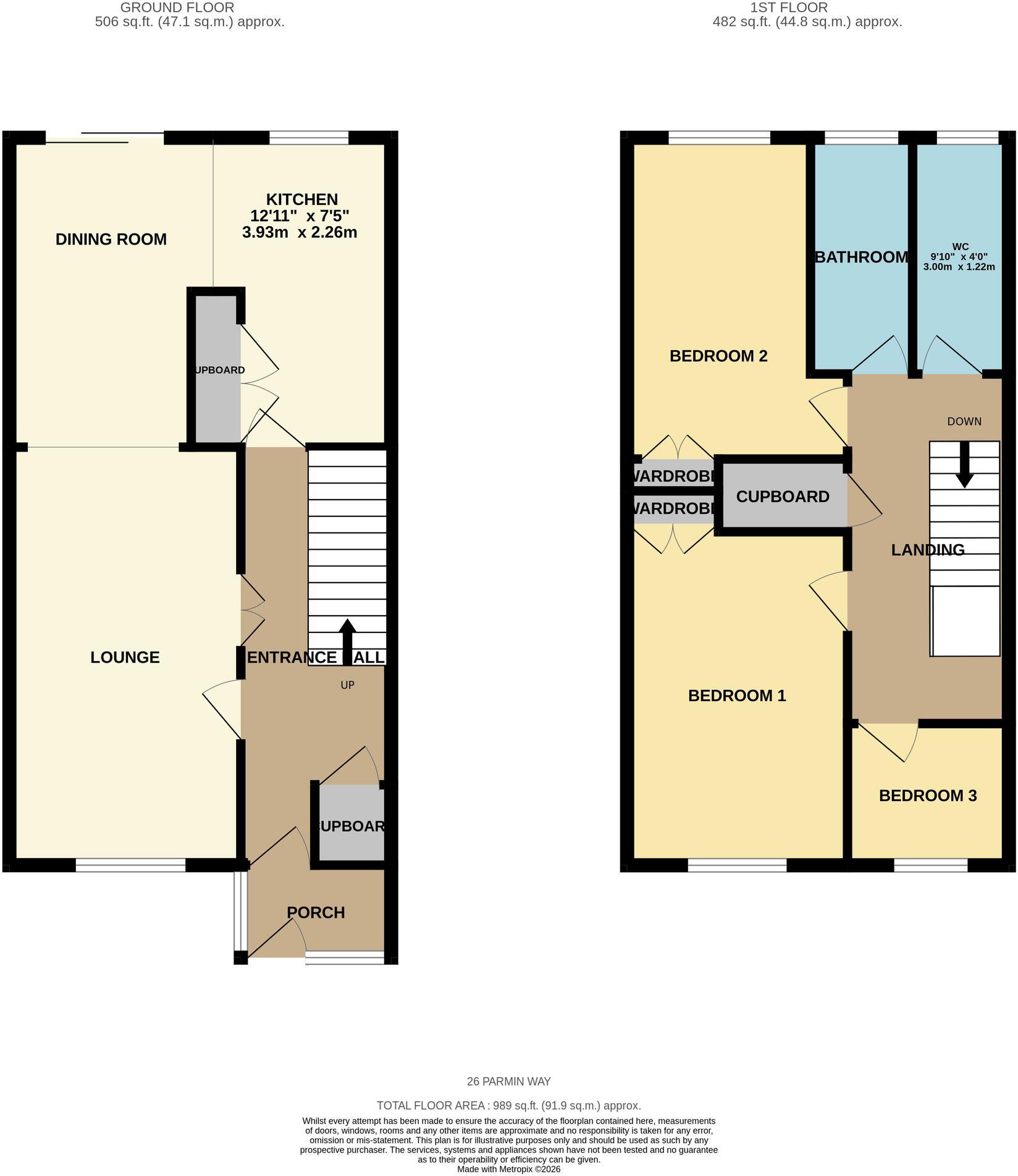 Parmin Way, Taunton, TA1 floorplan
