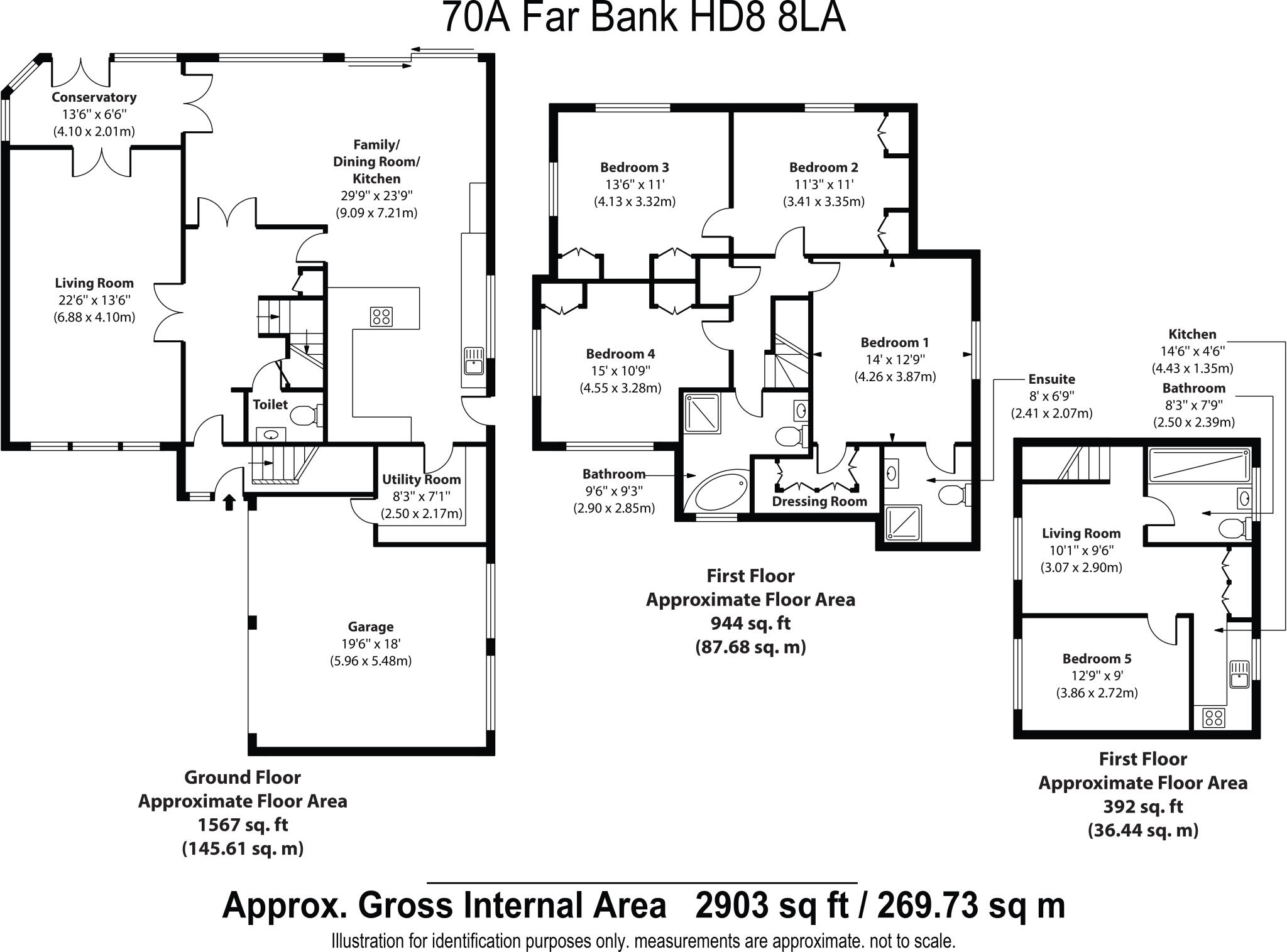Far Bank, Shelley floorplan