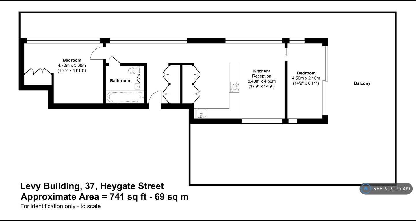 Levy Building, London, SE17 floorplan
