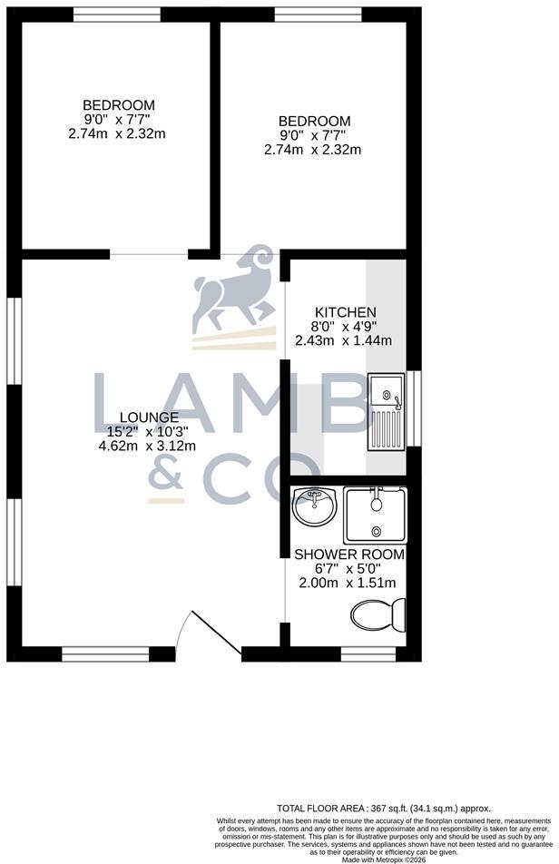 Austin Avenue, Jaywick, Clacton-On-Sea floorplan