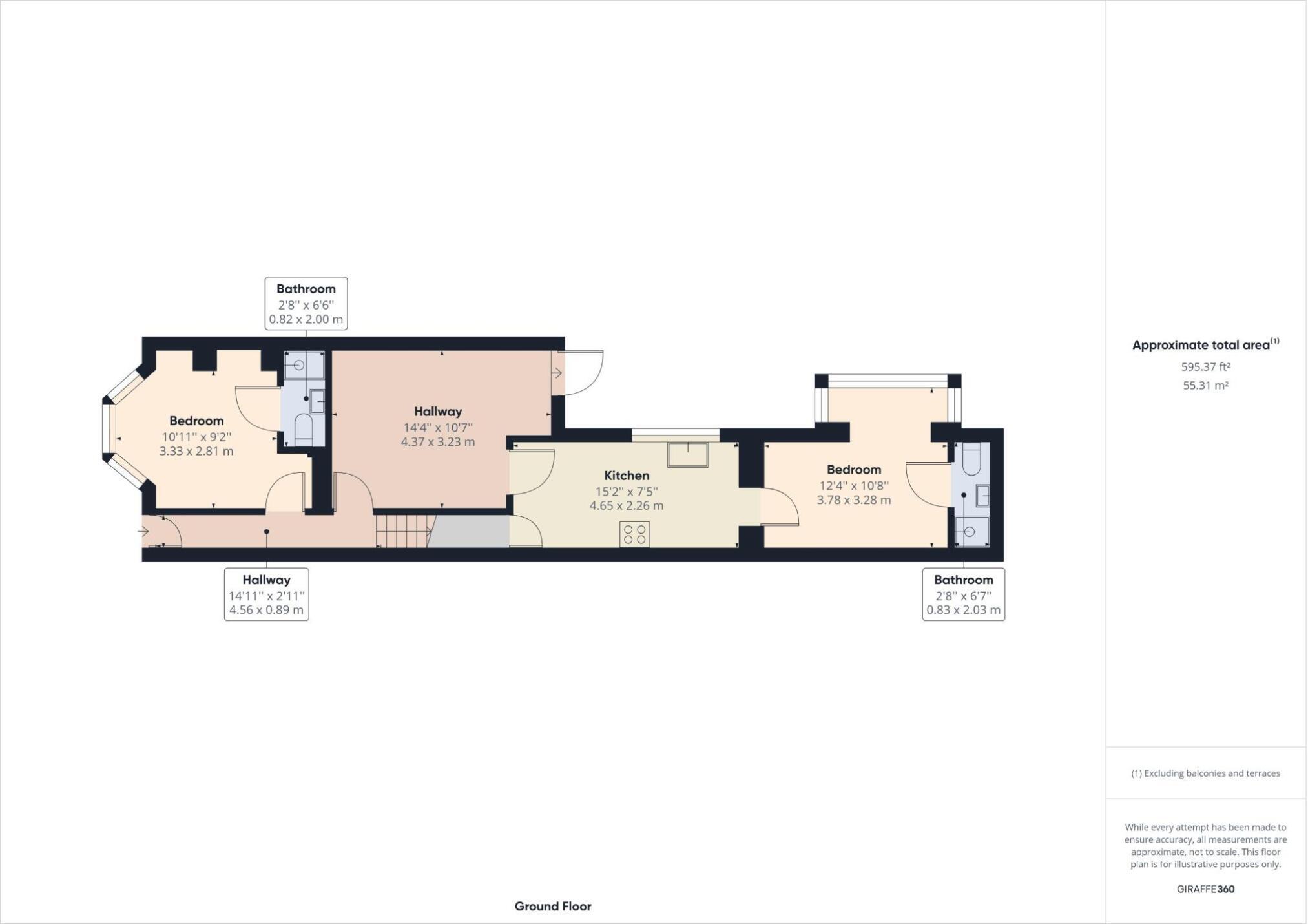 9 Crescent Road, Middlesbrough, North Yorkshire TS1 4QN floorplan