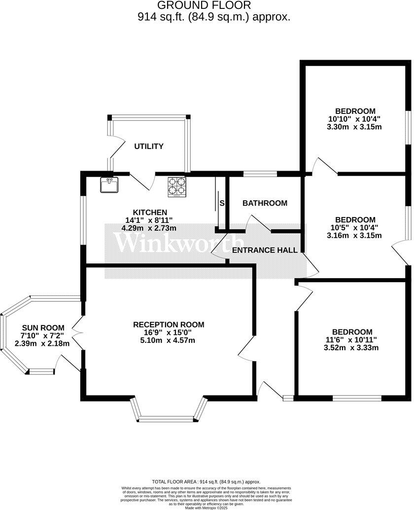 Sunnyside, Woodton, Bungay, Norfolk, NR35 floorplan
