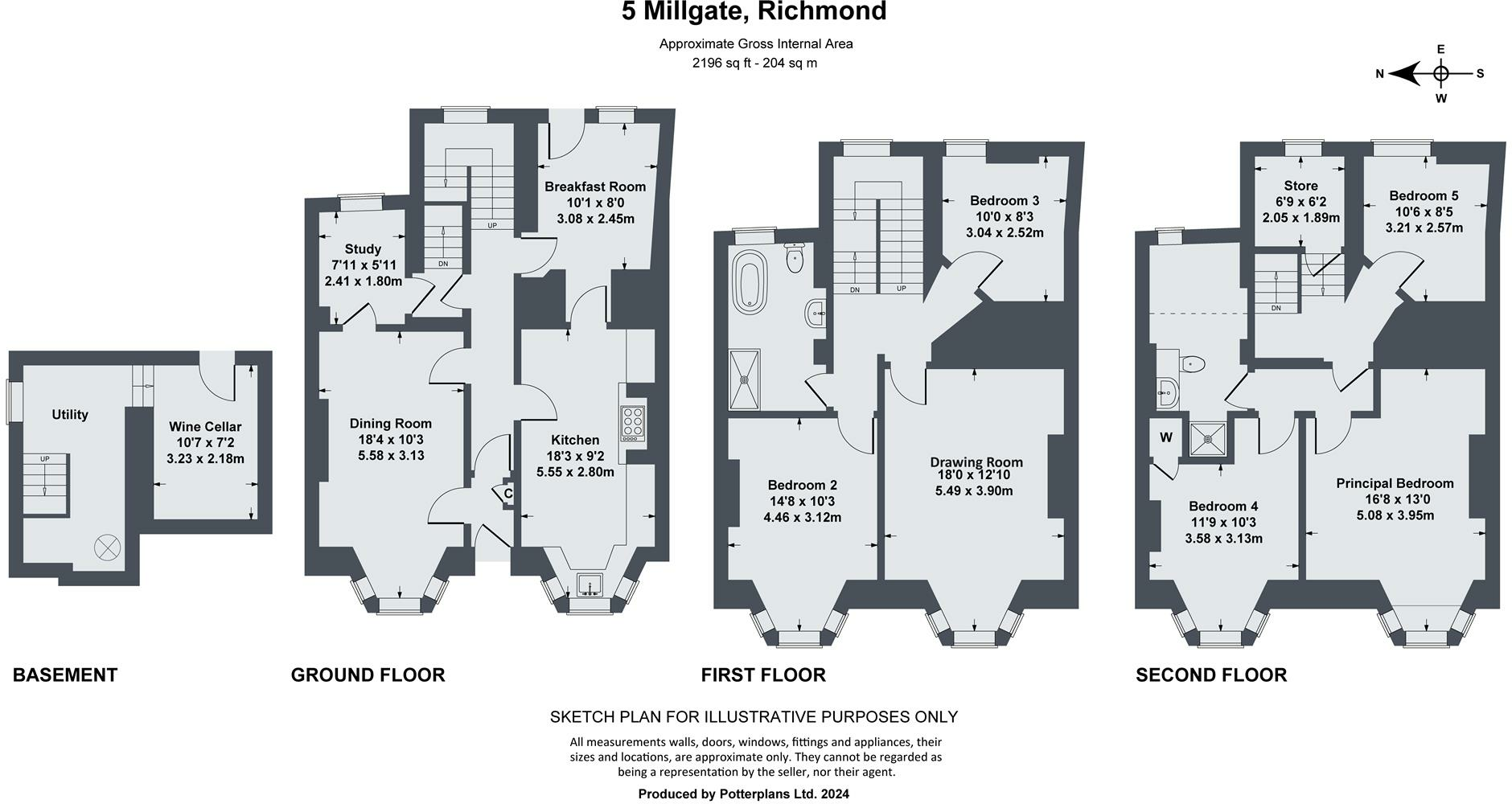 5 Millgate, Richmond DL10 4JN floorplan
