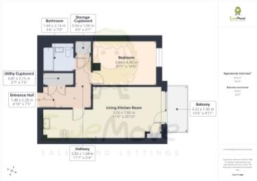 Tennyson apartments, 1 Corys Road, Rochester, ME1 1GS floorplan