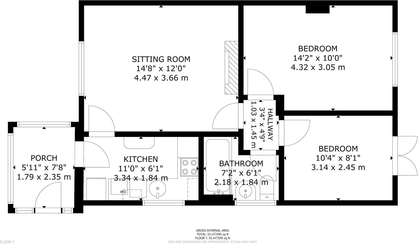 London Road, Hailsham floorplan