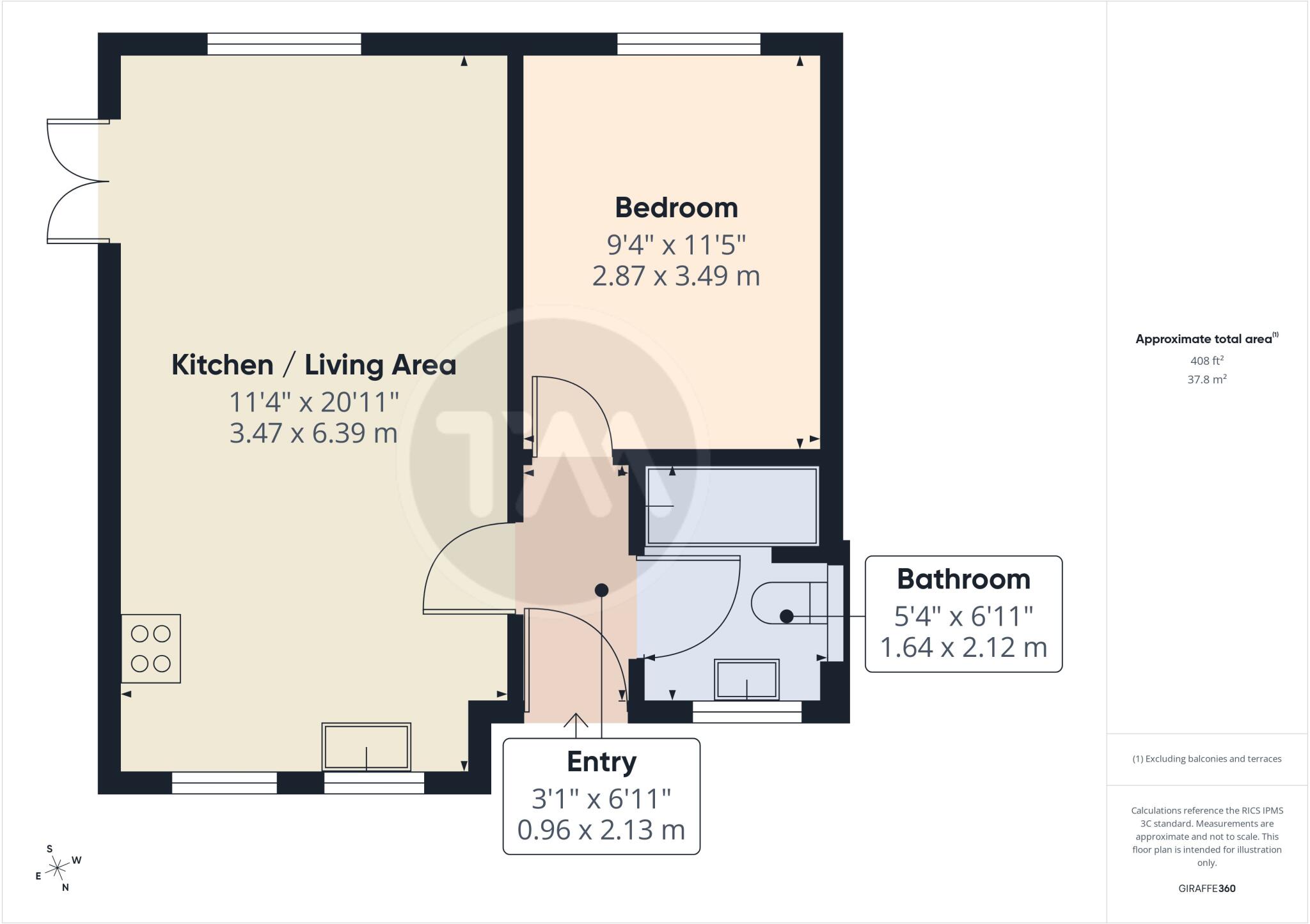 3A, Church Lane, Arrington, Royston, Cambridgeshire, SG8 floorplan