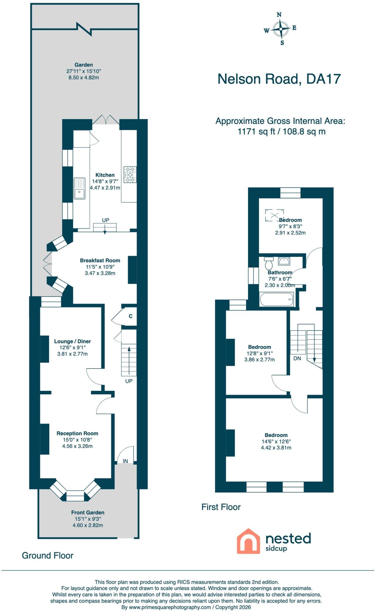 Nelson Road, Belvedere, DA17 floorplan