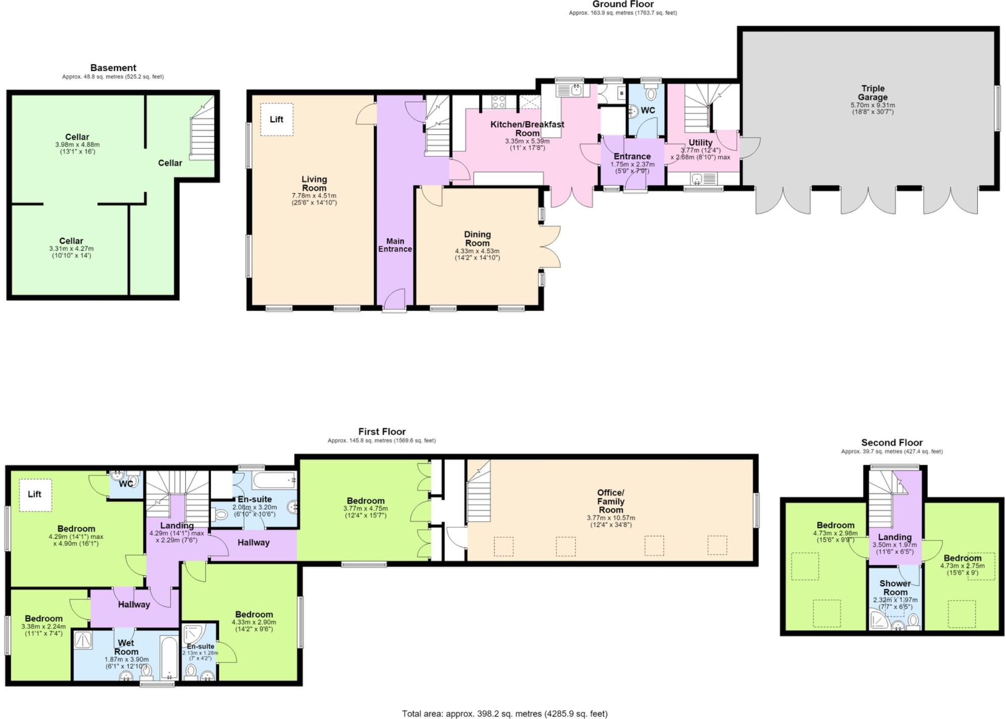 Mill House, Hadley Park East, Hadley, Telford, Shropshire, TF1 6QJ floorplan
