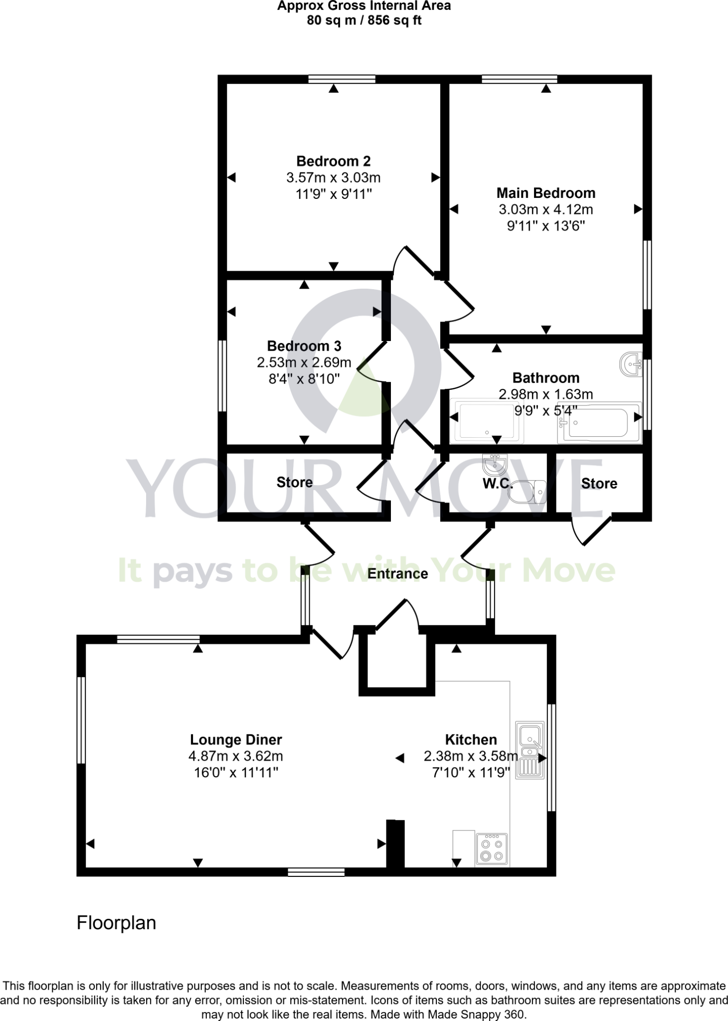 Eskview Road, Mayfield, Dalkeith, Midlothian, EH22 floorplan