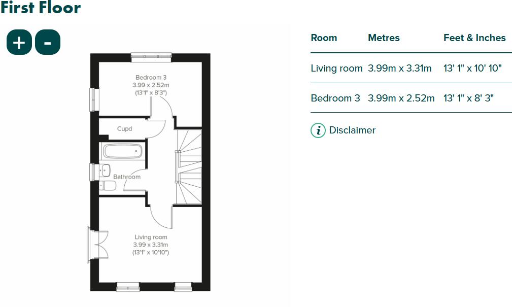 Plot 426 Cherrywood Grange, Stone Barton Road, Tithebarn, Exeter, EX1 4DN floorplan