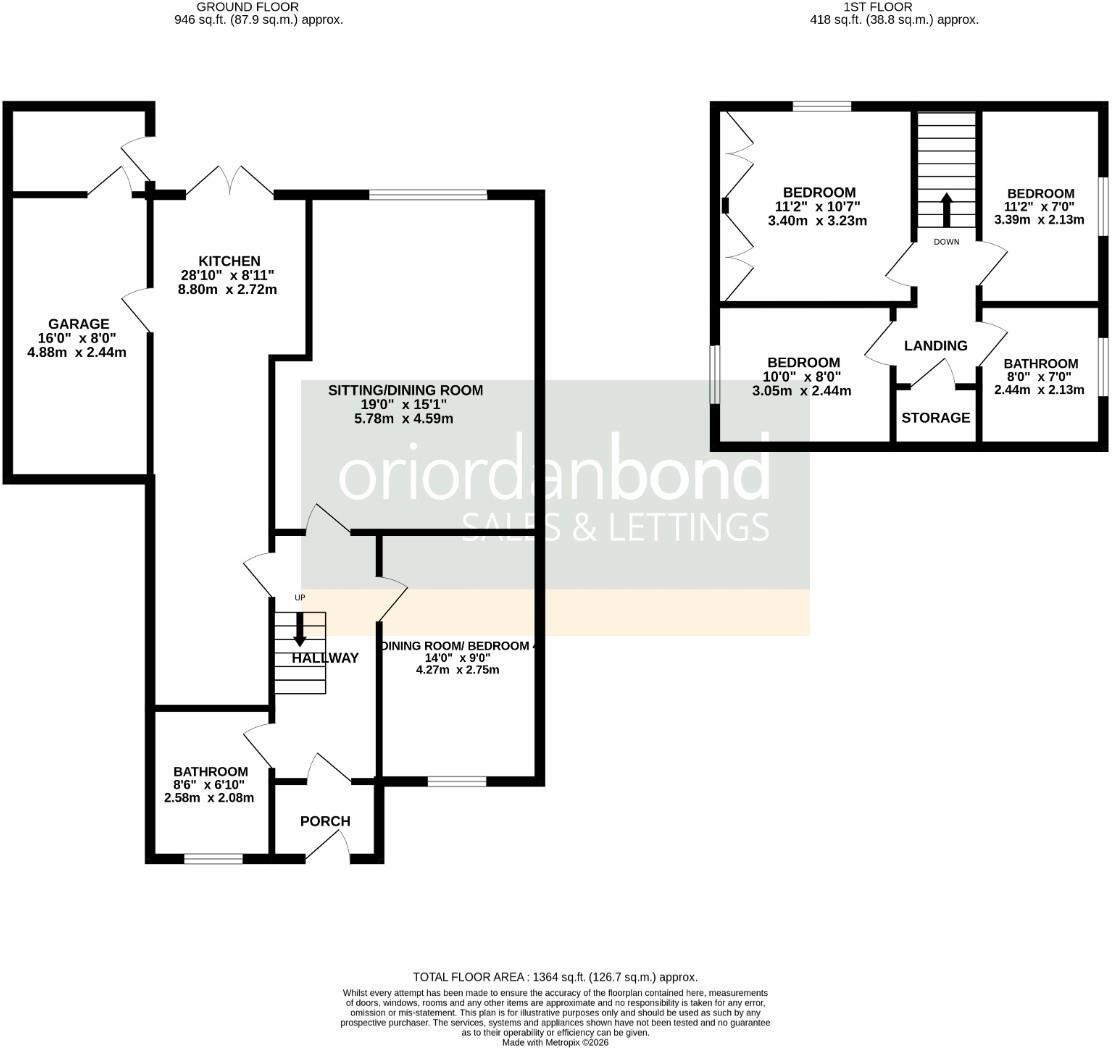 Meshaw Crescent, Abington Vale, Northampton NN3 floorplan
